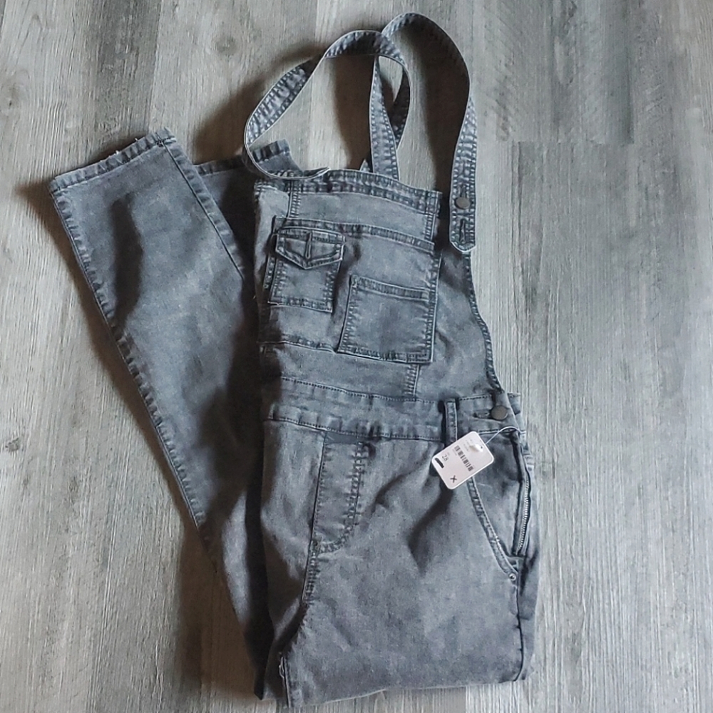 Free People Skinny Overalls